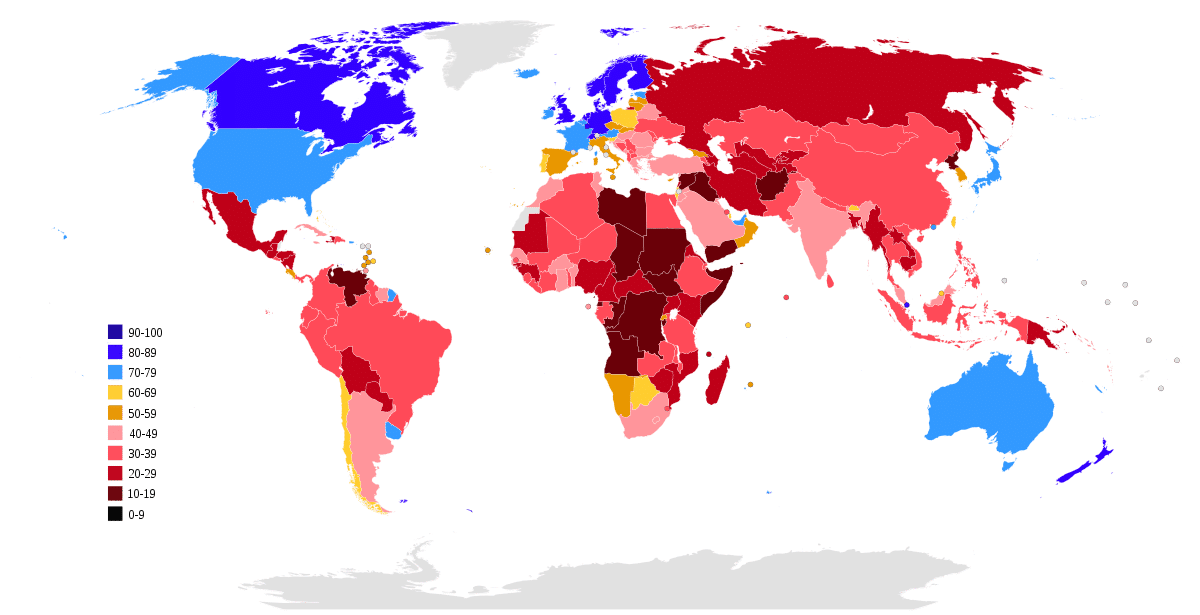 Top 10 Most Corrupt Countries in the World Hit List Basic