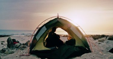 camping at the beach